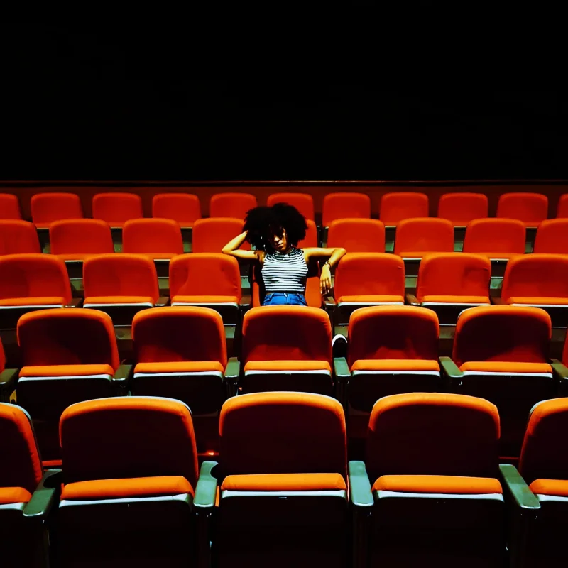 Woman at the movies